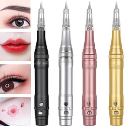 Wireless PMU Machine Tattoo Pen Permanent Makeup Microblading Eyebrows Eyeliner Lip Beauty Professional Cartridge Needles Kit