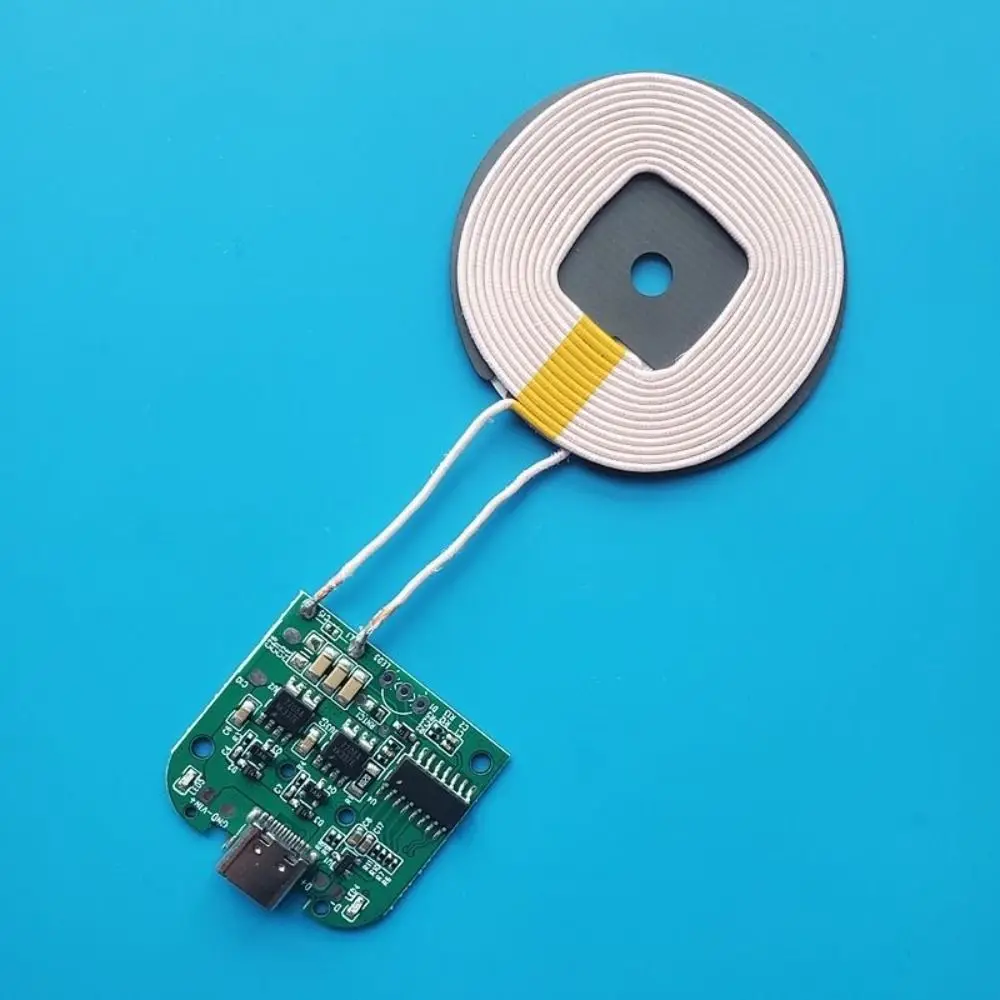 15W Power Wireless Charger Module DC5V/9V/12V Input Pop-Up Notification QI Wireless Charging Coil Type-C Interface