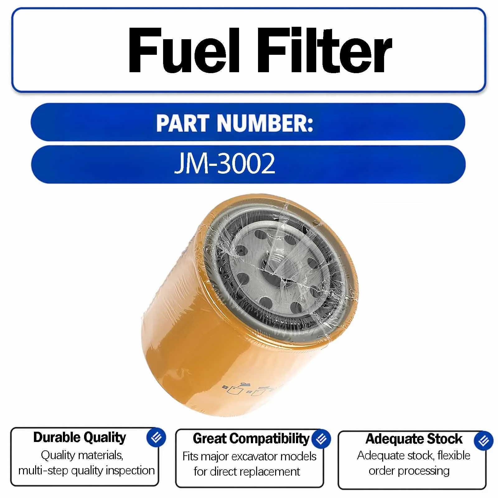 Fuel Filter 600-311-6211 For Kobelco SK135-2 SK120-7 SK120-6 SH75U SH75-2 SH75-1 SH60 SH55U SH55J SH200 SH160-3 SH160-2 Crawler