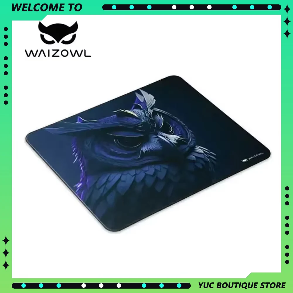 WAIZOWL Fukurou E-sports Gaming Mousepad Waterproof 490*420*3.5mm Anti-slip Mouse Pad Table PC Accessory Custom Game Gifts