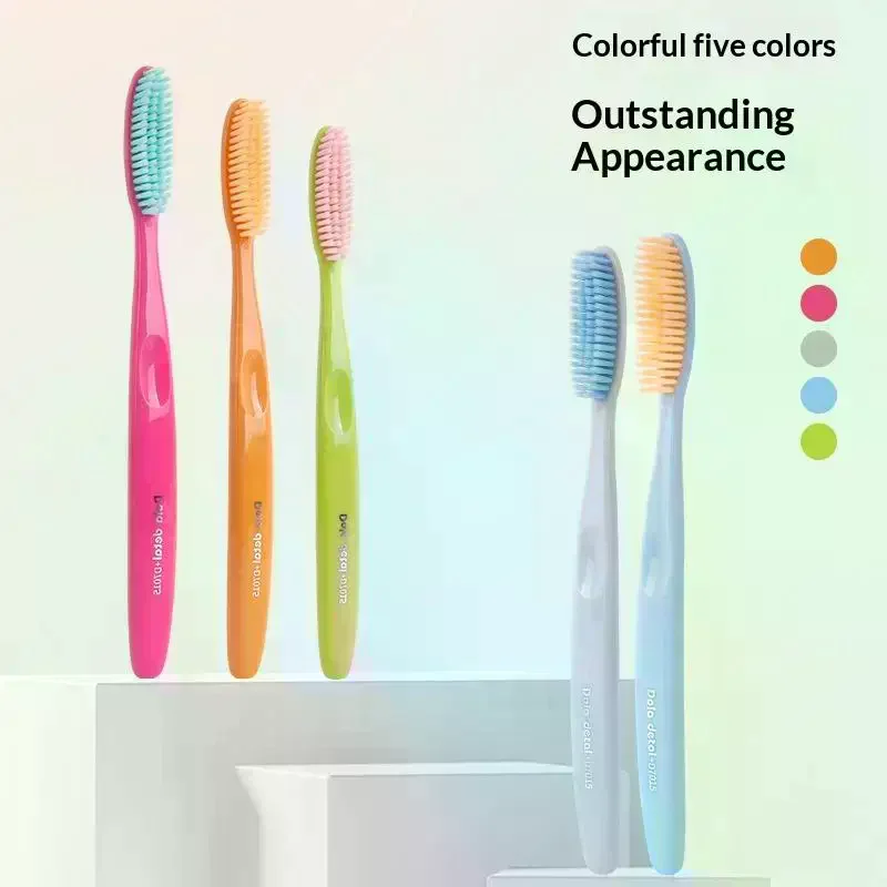 Adult Toothbrush Head Extended Widened Individual Packing Advanced Soft Bristle For Daily Oral Cleaning 5 PCS
