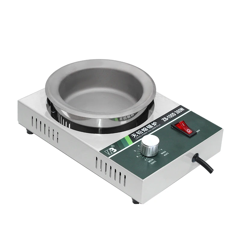 High Temperature Resistance Solder Pot Desoldering Bath Titanium Plate 38mm 150W Miniature Electric Soldering Pot For Pcb Solder