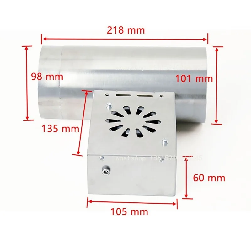 

Heating oven, large air volume, smoke exhaust, anti-backflow smoke return air, general smoke pipe induced draft fan accessories