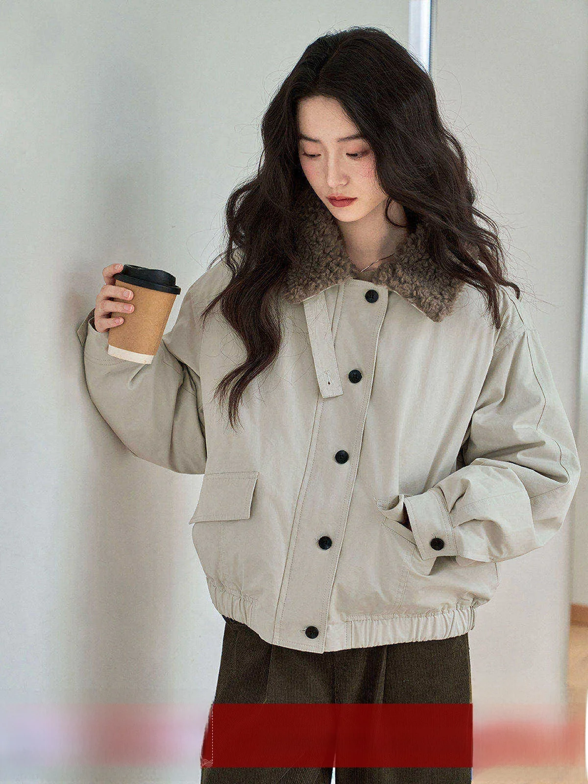 

MoZa Warm Short Thickened Duck down Jacket Women's Winter Coat Korean Style Straight Cut 90% down White Duck Feather