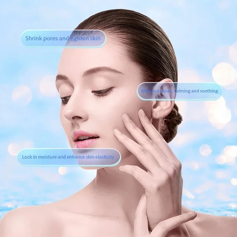 Terapia della luce blu Martello freddo Macchina per massaggio facciale Crioterapia Guarigione del ghiaccio Viso Cura della pelle Massaggiatore Bellezza Ridurre i pori Rughe