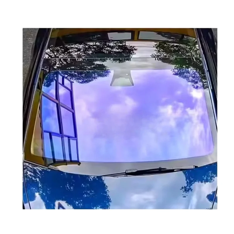 

Пленка для тонировки окон автомобиля Chameleon 60% 70% 80% VLT, фиолетовая, красная, зеленая, защитная, в наличии