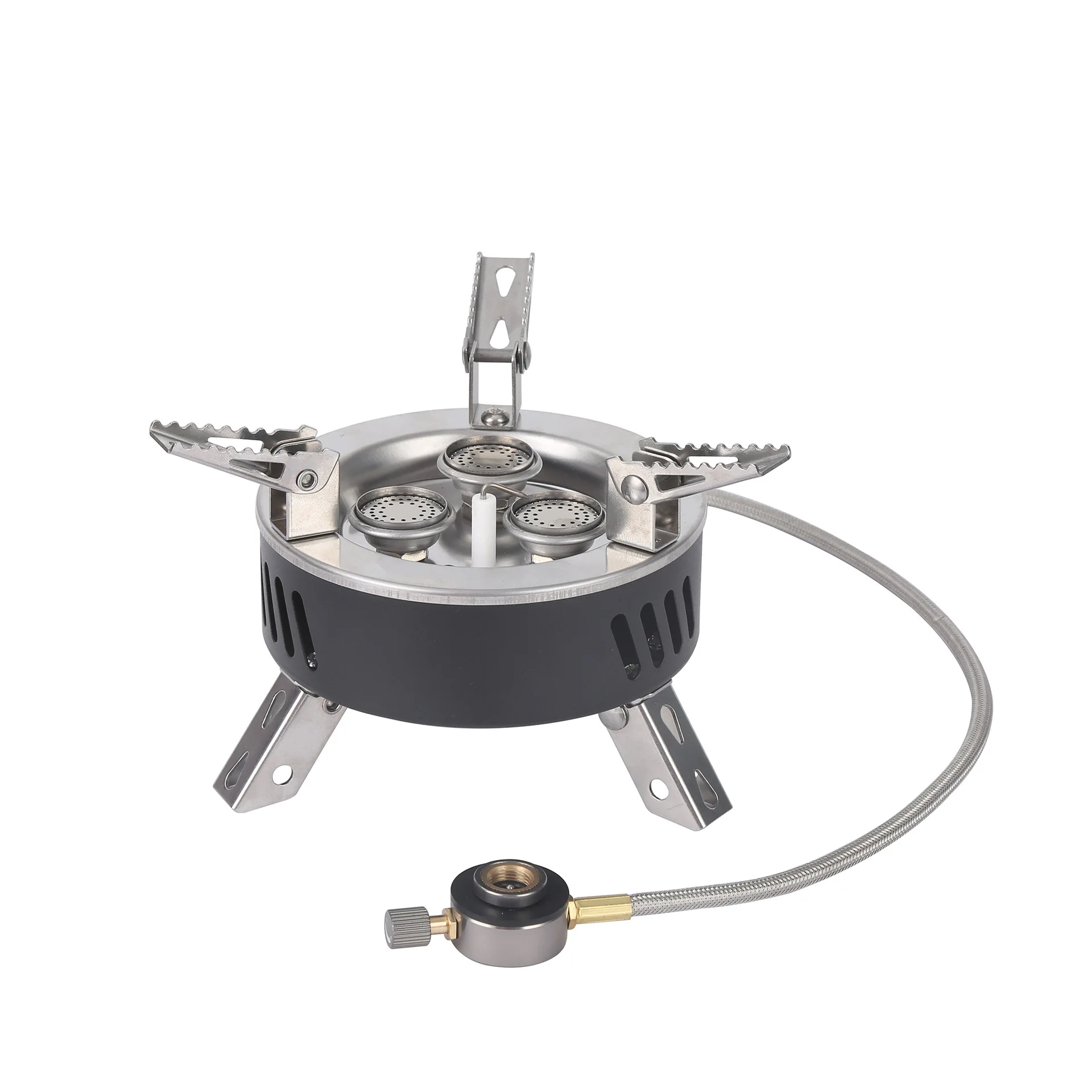 

Wholesale Propane Butane Portable Camping Gas Stove Stainless Steel Outdoor Cooking Equipment With Storage Bag And Tableware