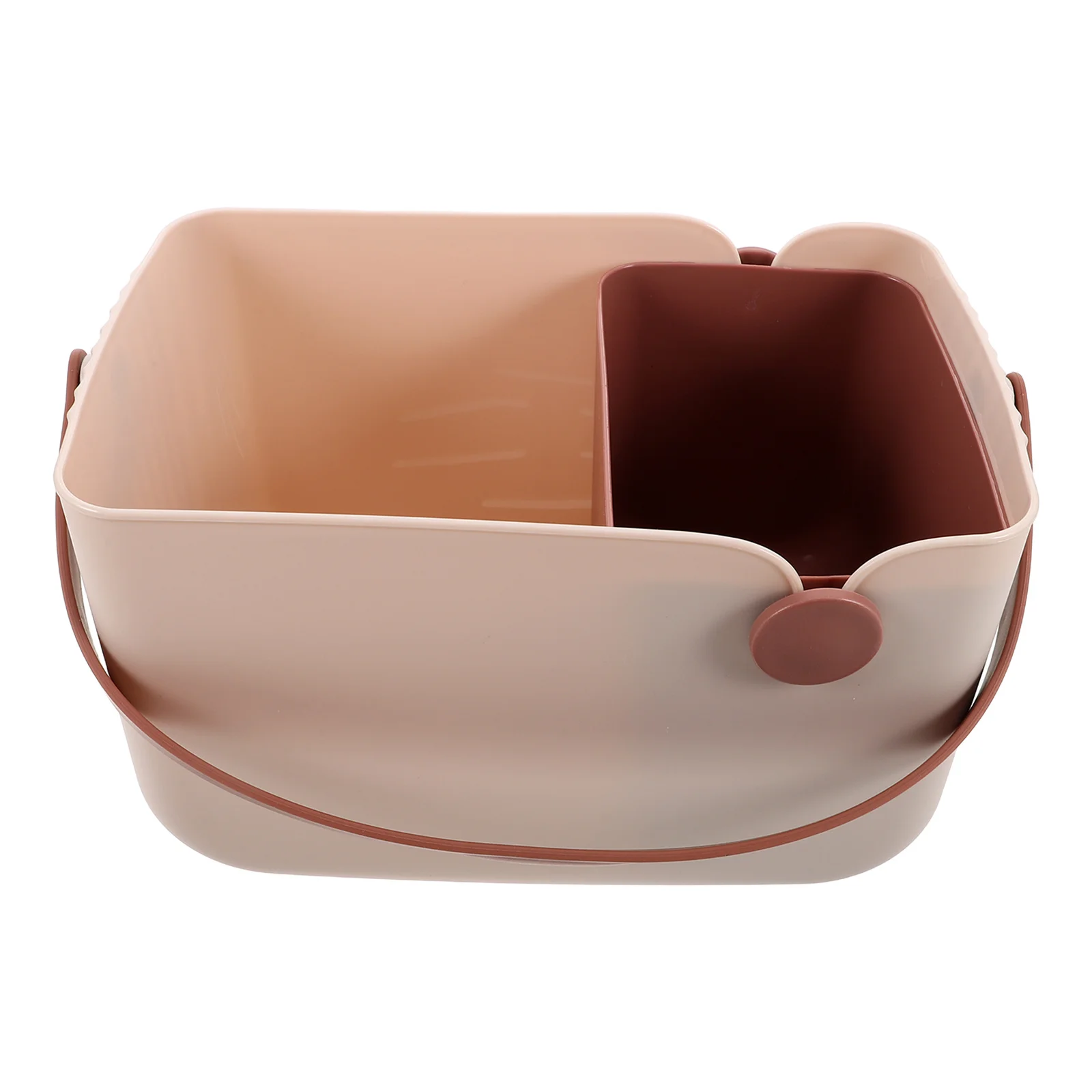 

Nordic Plastic Bathroom Storage Basket with Handle Portable Shower Organizer for Toiletries Cosmetics Makeup Bath Storage