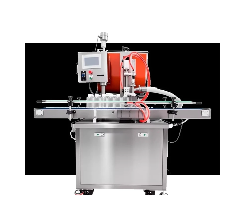FOODLINE Hand Sanitizer Factory Liquid Filler Dustproof Control Panel 24h Unattended Disinfectant Bottling Gear