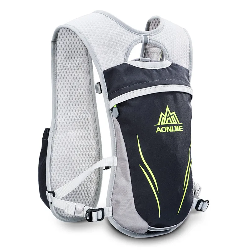 AONIJIE 5.5L Running Marathon Hydration Pack Nylon Outdoor Sports Running Bags Hiking Backpack Vest Marathon Cycling Backpack