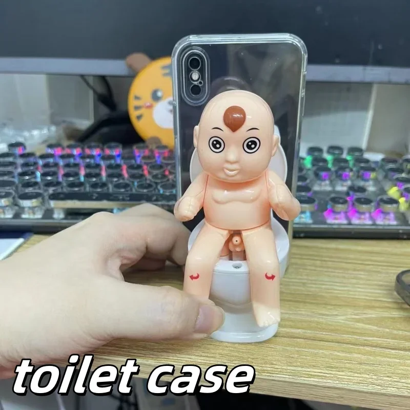 Funny Soft Protective Case Prank Water Spray Toilet Phone Case Suitable for Apple 14promax/13/12pro 15pro Mobile Phone Cases