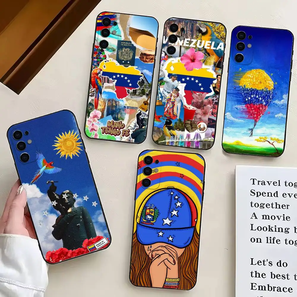 

V-Venezuela e-esthetic Art Print Phone Case Black Silicone Soft For Samsung S25,S24,S21,S22,S23,S30,Ultra,S20,Plus,Fe,Lite