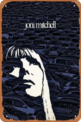 

Zuhhgii Icons - Металлическая табличка с изображением Джони Митчелл, постер, декор для дома, настенное искусство для мужской комнаты, алюминий