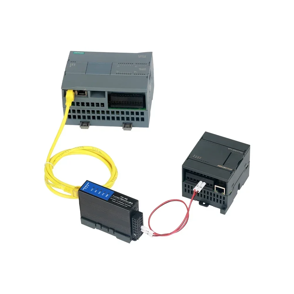 Amsamotion PN1 PN2-MB Profinet to Modbus RTU Protocol Converter Bus Module Ethernet TIA Portial For S7-1200 1500 300 PLC