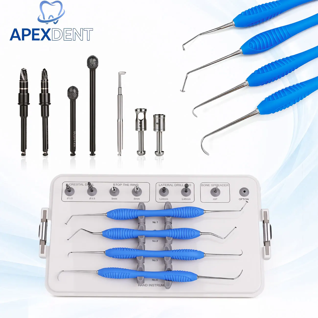 Advanced Dental Sinus Lift Kit DASK 2.0 with Elevators Drills for Implant Surgery Tool