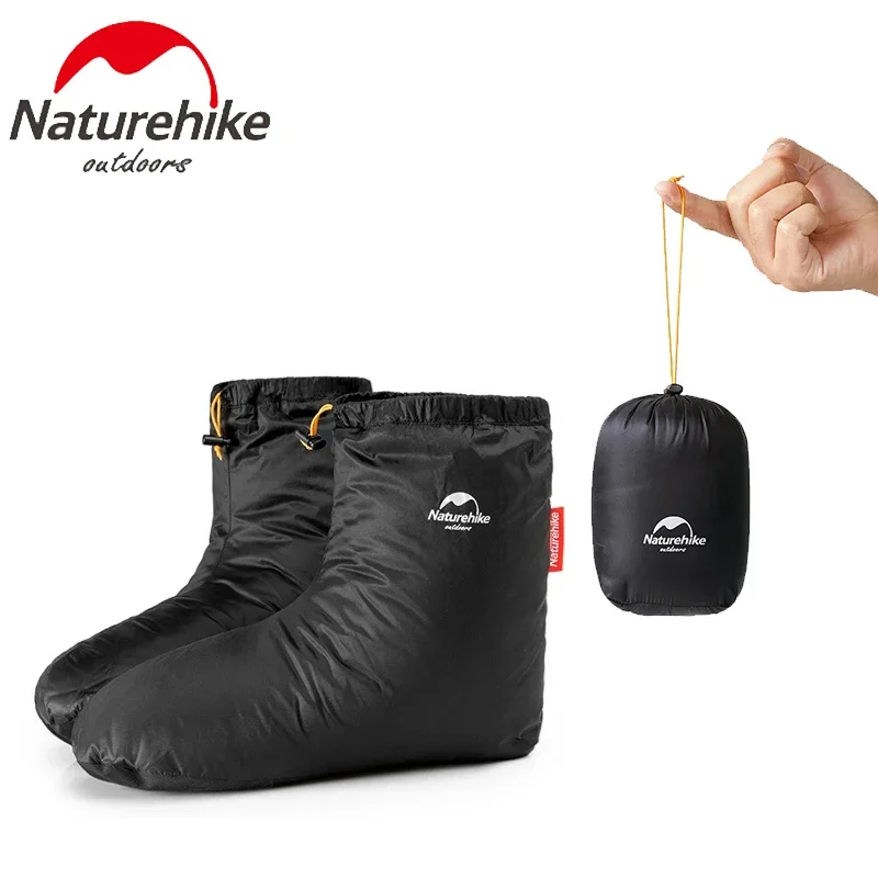 

Naturehike White Goose Down Socks Shoe Cover Winter Warm Foot Cover Water-resistant Windproof Thermal Feet Cover And gloves