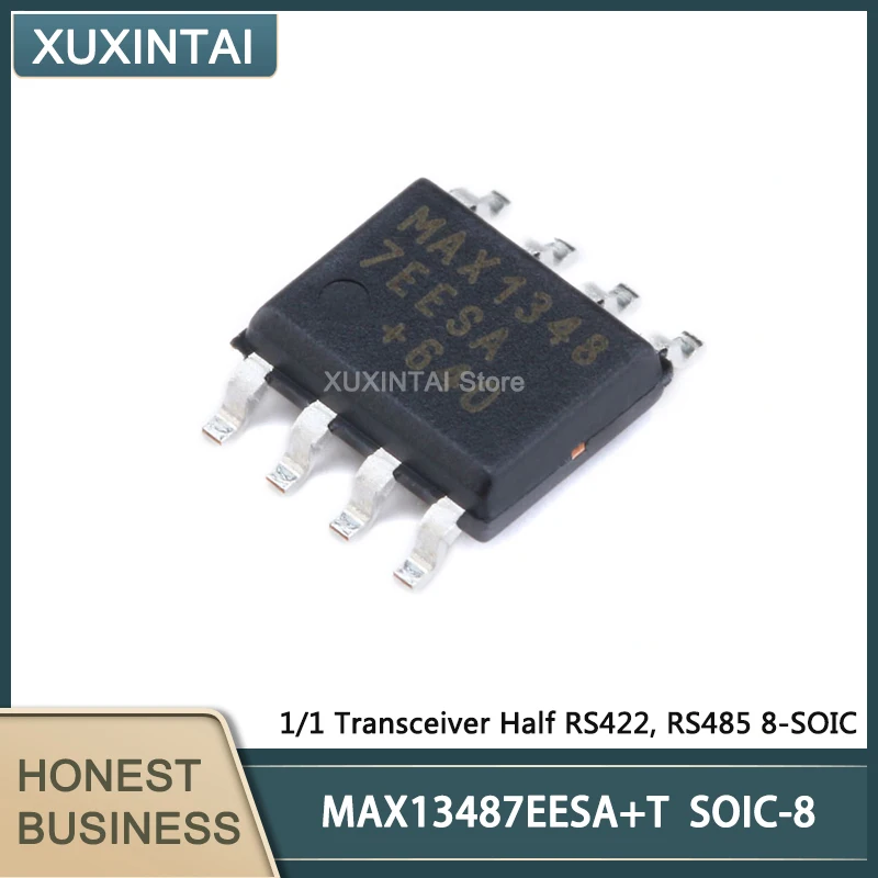 10Pcs/Lot  New Original  MAX13487EESA+T MAX13487 1/1 Transceiver Half RS422, RS485 8-SOIC