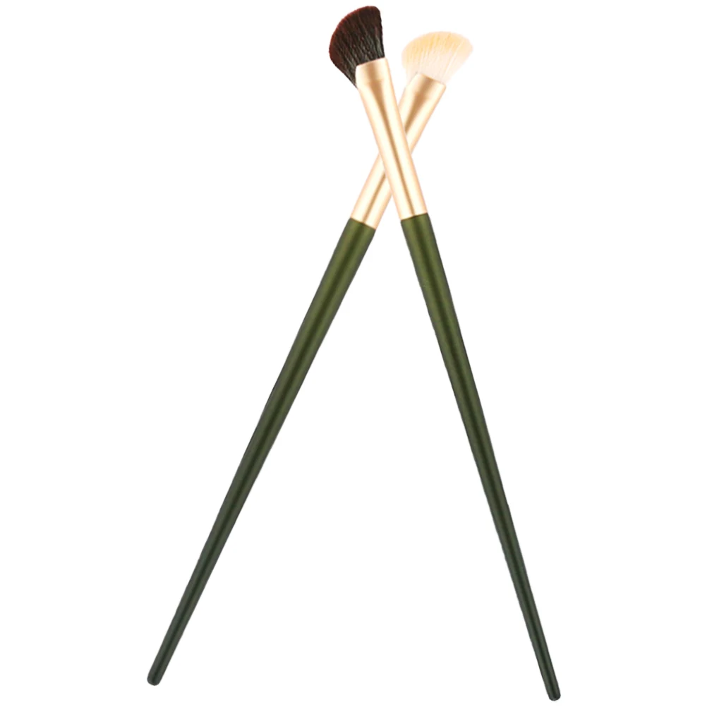 قطعتان من فرشاة تحديد الأنف، أداة توزيع المكياج للنساء المبتدئين، قبضة مريحة، تصميم متعدد الاستخدامات