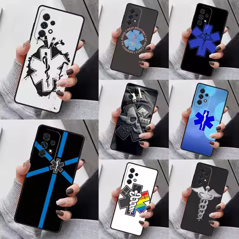 Star Of Life Phone Case For Samsung Galaxy S23 S21 S20 FE S24 S22 Ultra Note20 S10 S9 S8 Plus A40 A52 A12 A13 A53