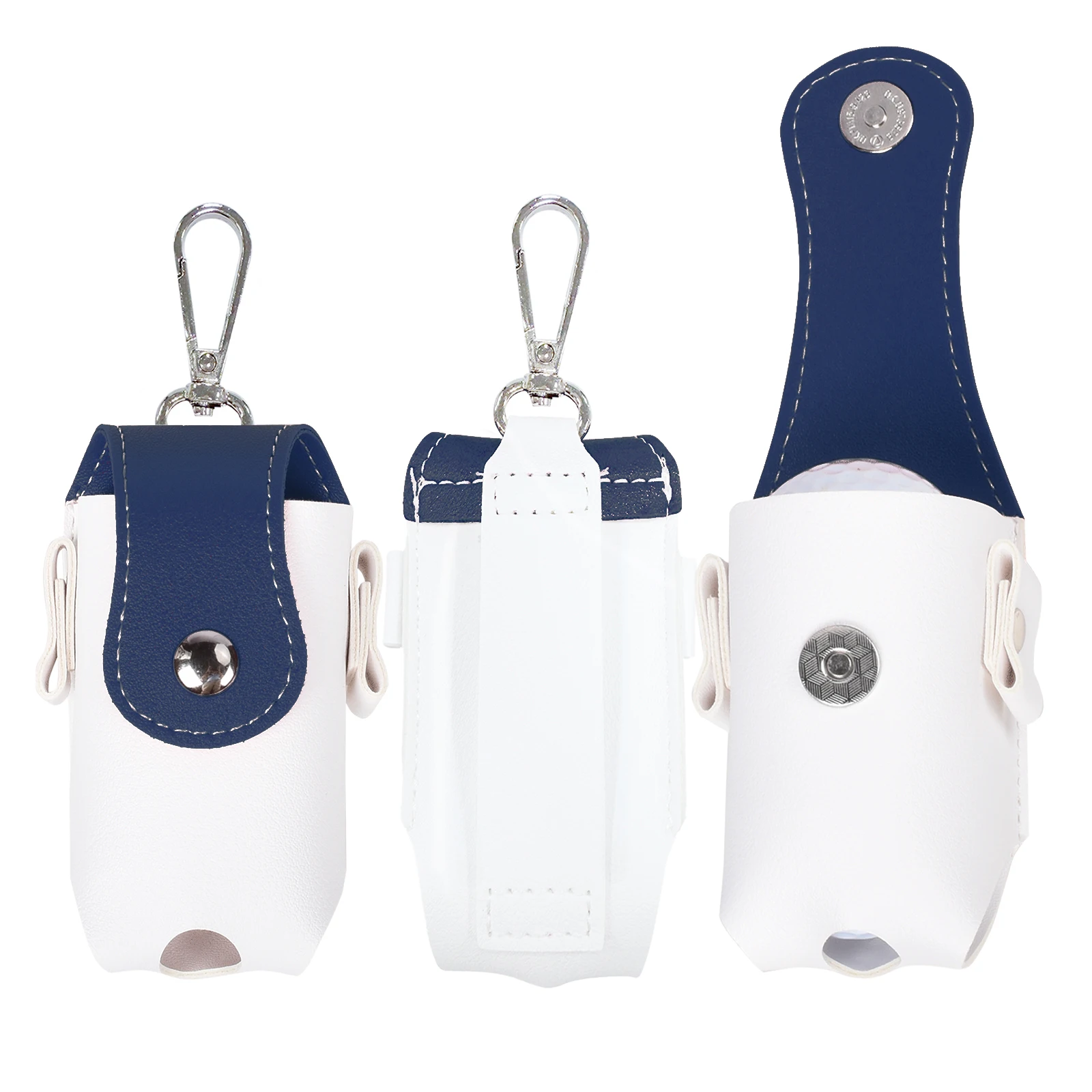 Portable Mini Golf Ball Pouch Waist Hanging Keychain Colored Small Golf Waist Bag