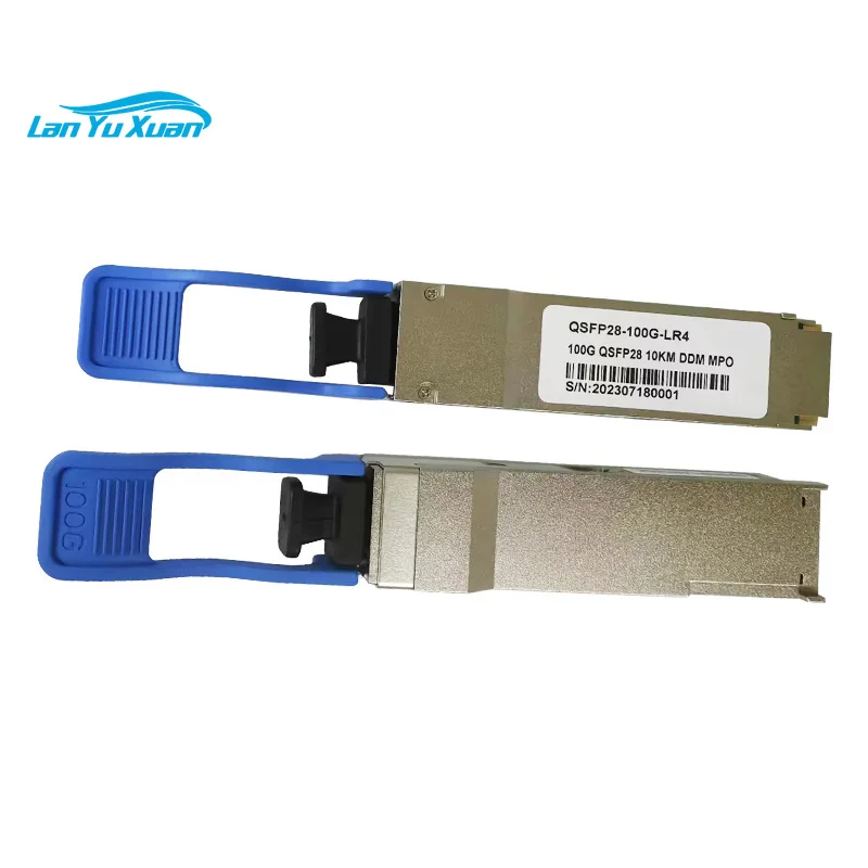 100G 10KM LR4 1310nm SMF MPO DDM QSFP28 Optical Module