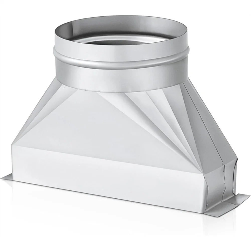 Microwave Vent Kit Round Duct Adapter Rust Resistant High Temperature Tolerance Optimized HVAC Ventilation System