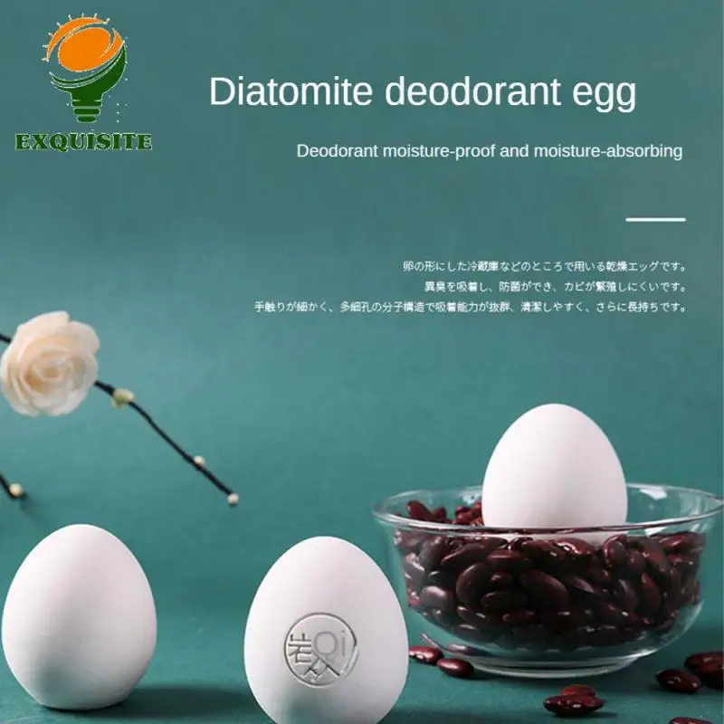 Diatomite Deodorizer Manual Polishing Refrigerator Deodorant No Drilling Kitchen Tools Deodorized Eggs Odor Eliminator