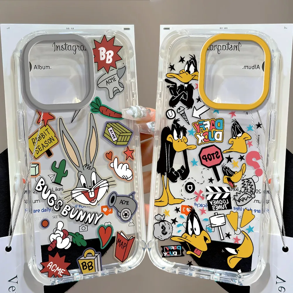 Cartoon Bugs Bunnys Cute Phone Case For Samsung Galaxy A27 A37 A57 A16 A07 A17 A36 A26 A56 A55 A35 A25 A15 A54 A24 A14 A06 4G 5G