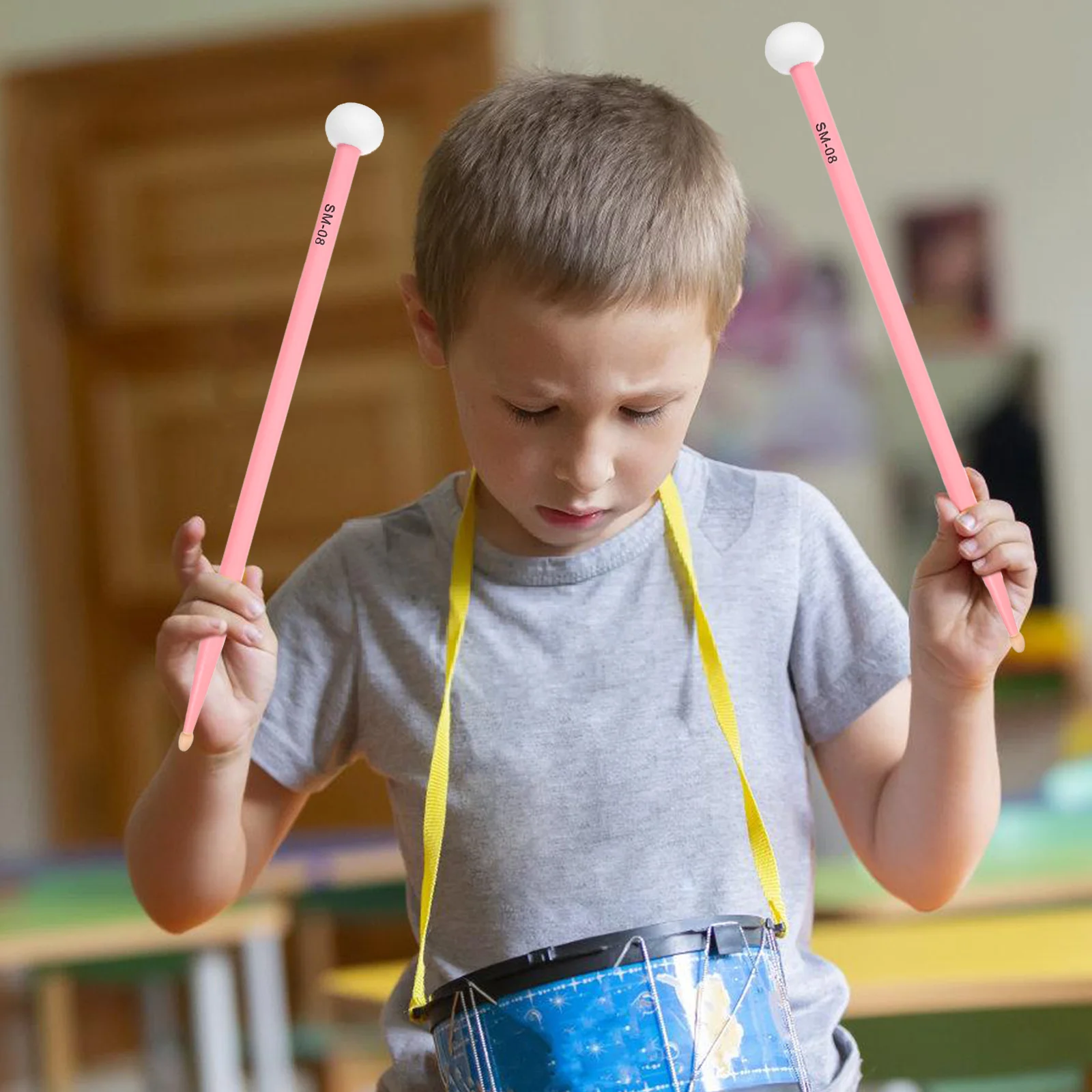 

Maple Sticks Bass Drum Mallets Double Head Percussion Instruments for Adults Drumsticks Felt