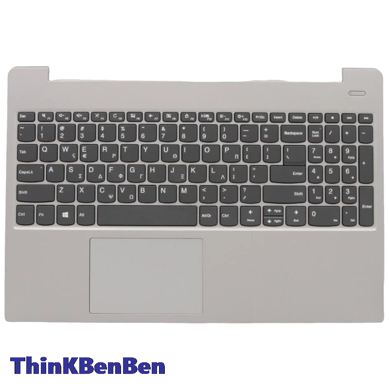 GR Greek Grey Keyboard Upper Case Palmrest Shell Cover For Lenovo Ideapad S340 15 15IWL 15IML 15API 15IIL 5CB0S18661