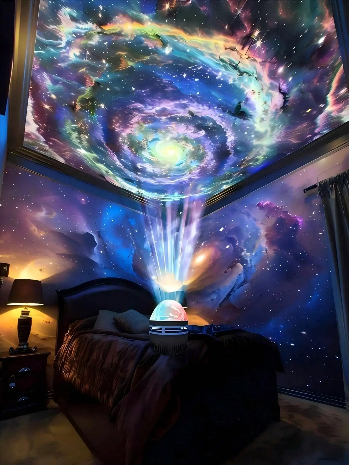 

Проекционная лампа Northern Lights Ambiance, портативный USB-декор для игровой комнаты спальни, праздничный подарок