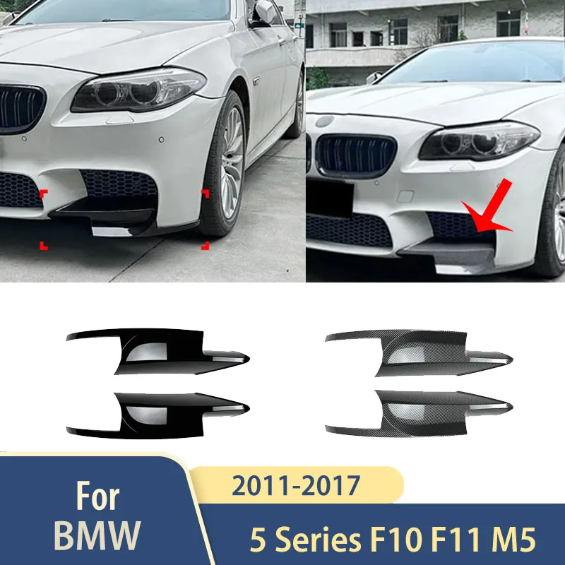 

Угол передней упаковки 2011 2012 2013 2014 2015 2016 2017 для BMW 5 серии F10 F11 M5, автоаксессуары, бампер, угловой разделитель, накладка