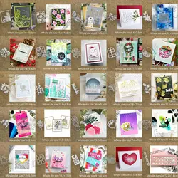 XLDesign Craft Metal stencil mold Cutting Dies 25 kinds heart leaves frame scrapbook die cuts Album Paper Card Craft Embossing