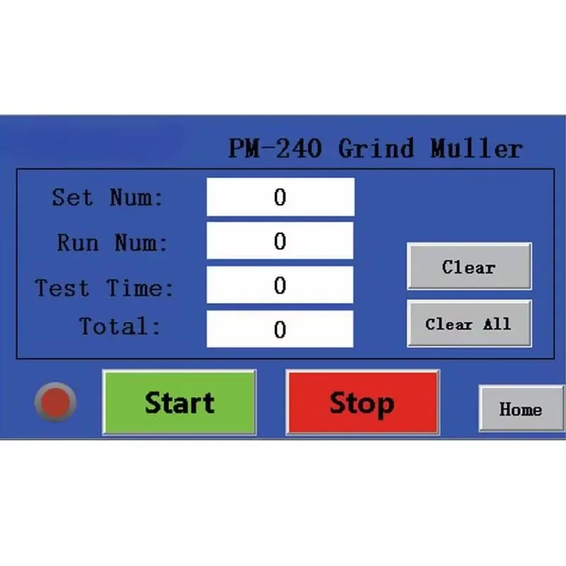 PM-240 ISO 787 ISO 8780 Touch Screen Grind Muller ISO 8781 Pigments Inks Coloring Fading Power Tester Pigment Dispersion