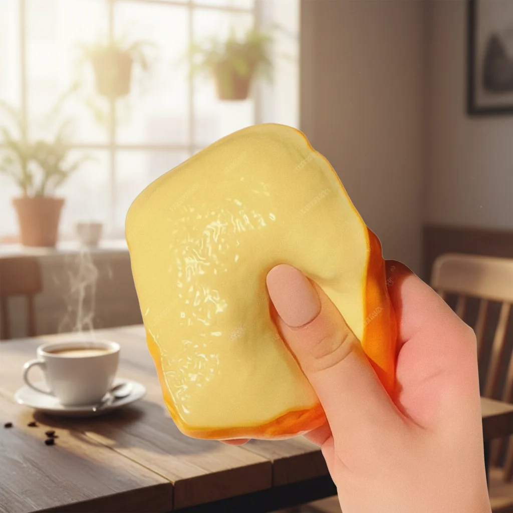 New Slow Rising Stress Ball Toy Soft Realistic Food Style Fidget Toy Finger Suction Moldable Squeeze Toy for Stress Relief Play
