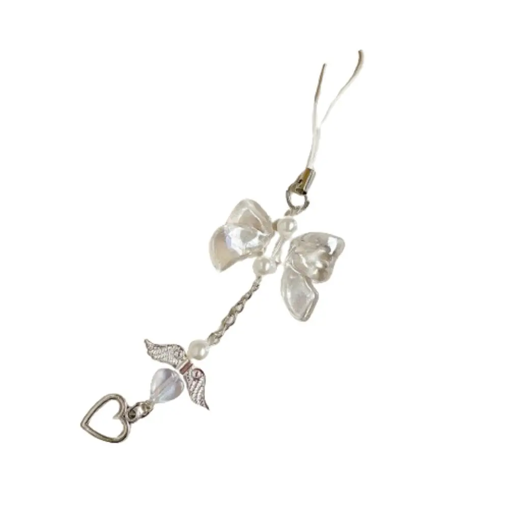 

Подвеска «Любовь» с бахромой в виде сердца, ремешок для телефона с милыми крыльями, подвеска в виде сердца «Любовь», ремешок для телефона, креативный кулон, подвеска на рюкзак для студентов