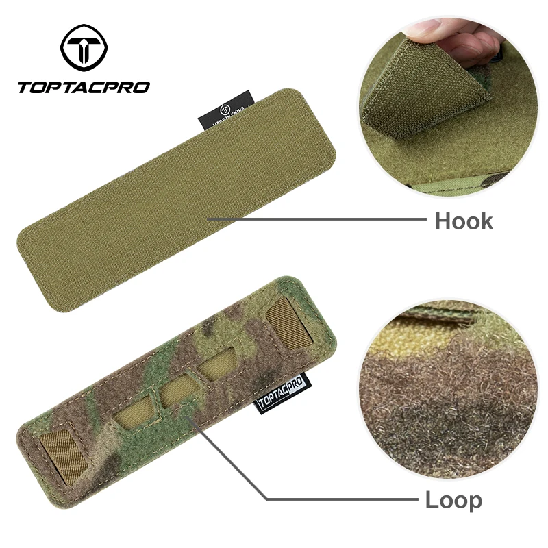 TOPTACPRO Tactical Glow Sticks Pouch  Laser Cut Hook & Loop Pouch  Light Sticks Holder Carrier 8509