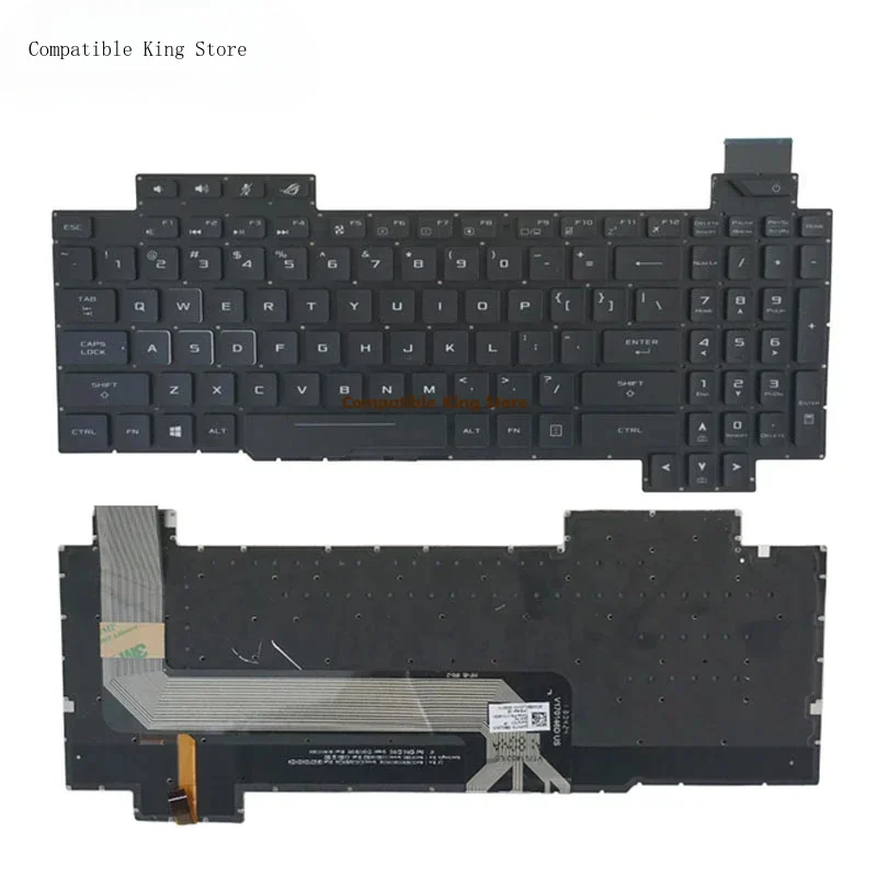 L+New Keyboard Replacement for Asus ROG Strix GL503 GL503V GL503VD GL503VS GL503VM GL503GE Series with Backlit US Black