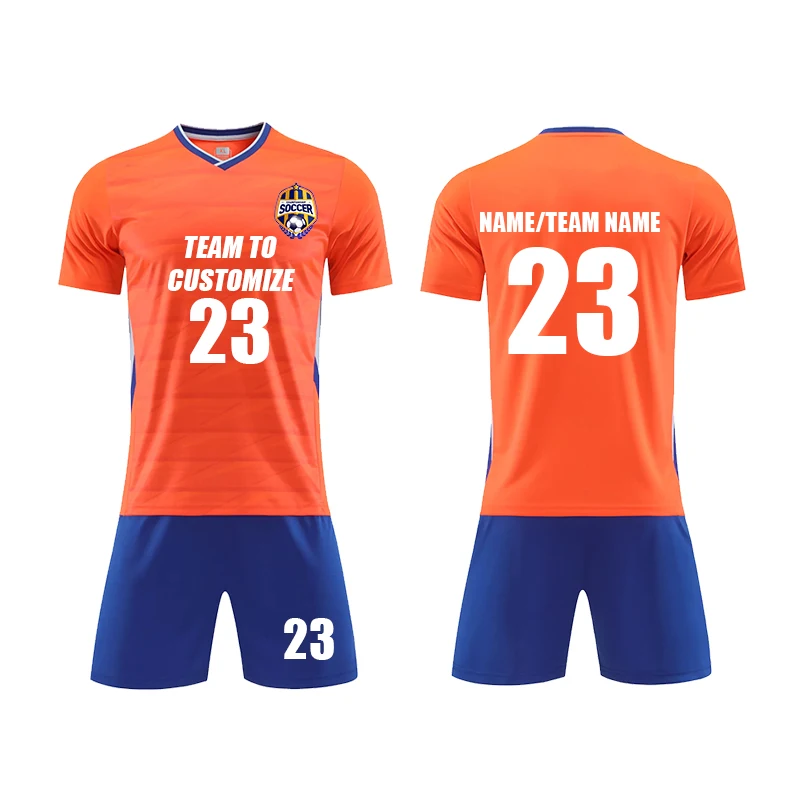 Custom Soccer jersey set print number men football team uniform Personality customization Children\'s Football Training Suit