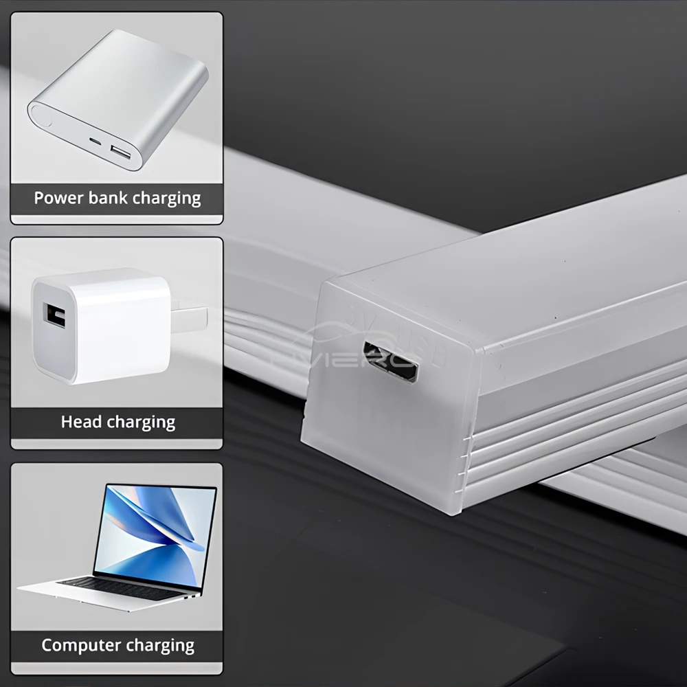 مصباح LED لاسلكي مستشعر الحركة ، أضواء ليلية ، USB قابلة لإعادة الشحن ، مغناطيسي لخزانة الملابس ، غرفة ، خزانة ، مطبخ ، ممر ، مصباح كاشف أنبوبي