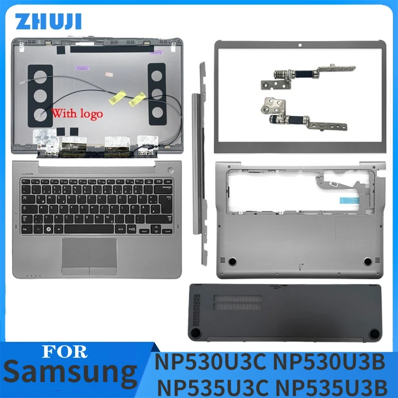 

NEW For Samsung NP530U3C NP530U3B NP535U3C NP535U3B LCD Back Cover /Front Bezel/ Hinges/Palmrest/Bottom Case Top Case