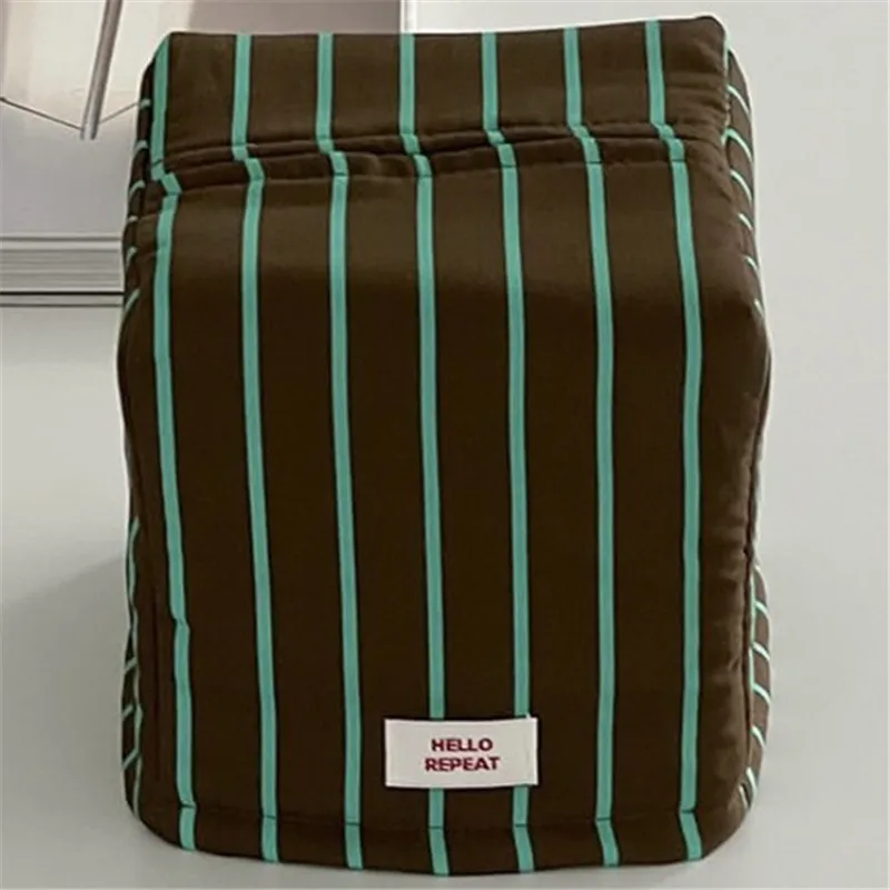 

Vintage Stripe Tissue Case - Living Room Paper Holder Tissue Pouch Kitchen Storage Organizer Desktop Decor