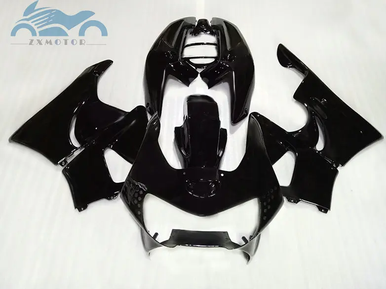 Free Custom Motorcycle fairing set for HONDA CBR900RR 919 glossy black fireblade fairings kit CBR919 98 99 CBR 900 1998 1999