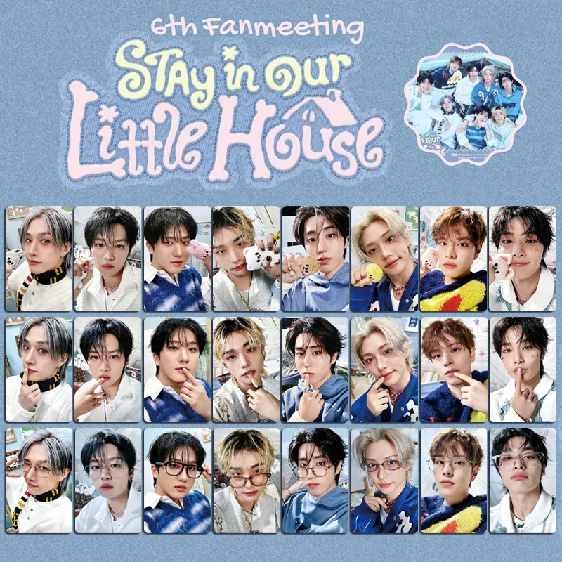 Новейший набор из 8 фотокарточек STRAY KIDS SKZOO STAY из альбома «Our Little House», коллекционные LOMO-карточки, подарок.