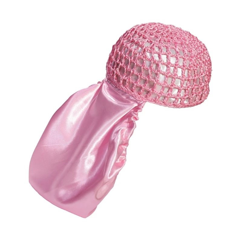 Foldable Silk Bonnet Reversible Satined Bonnet Skull Hat Sleeping Hair Wrap Hat
