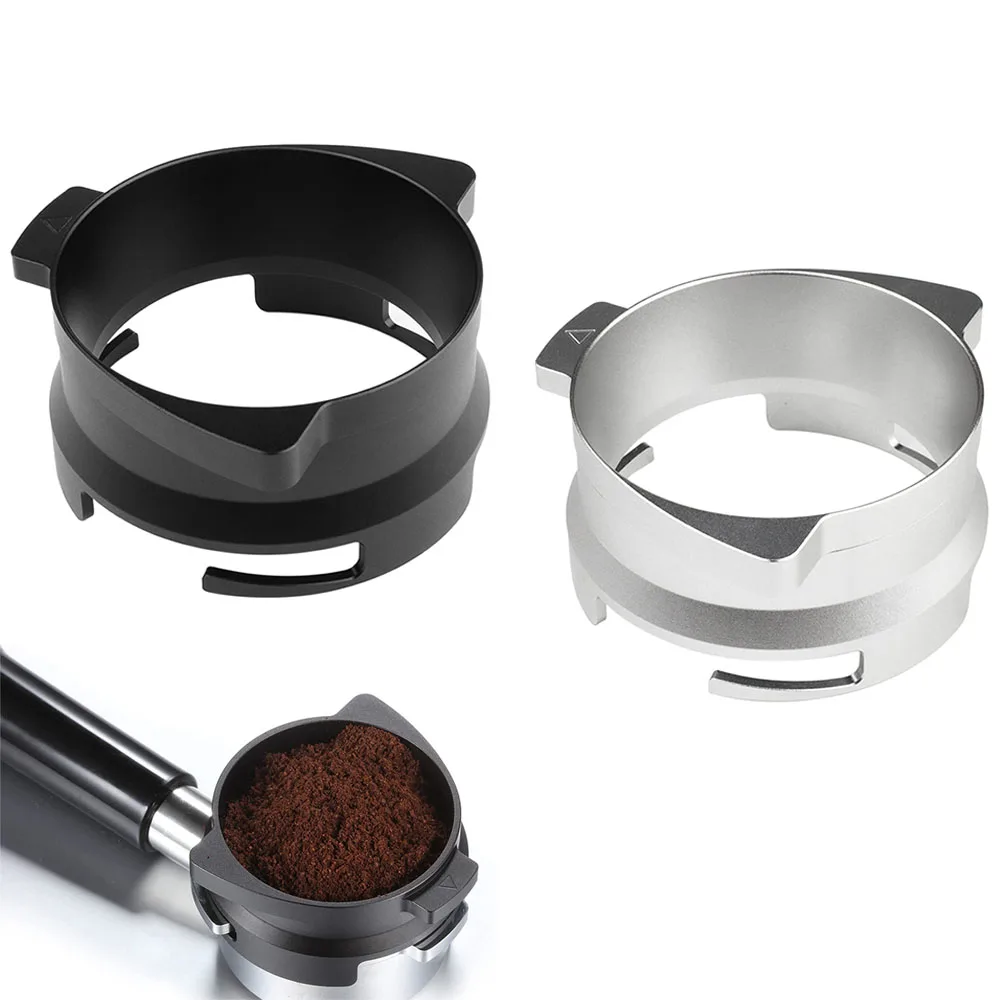 커피 도징 링 커피 파우더 브루잉 리시버, 회전식 에스프레소 탬퍼 알루미늄 루프, Breville 8 시리즈 깔때기 도구, 54mm