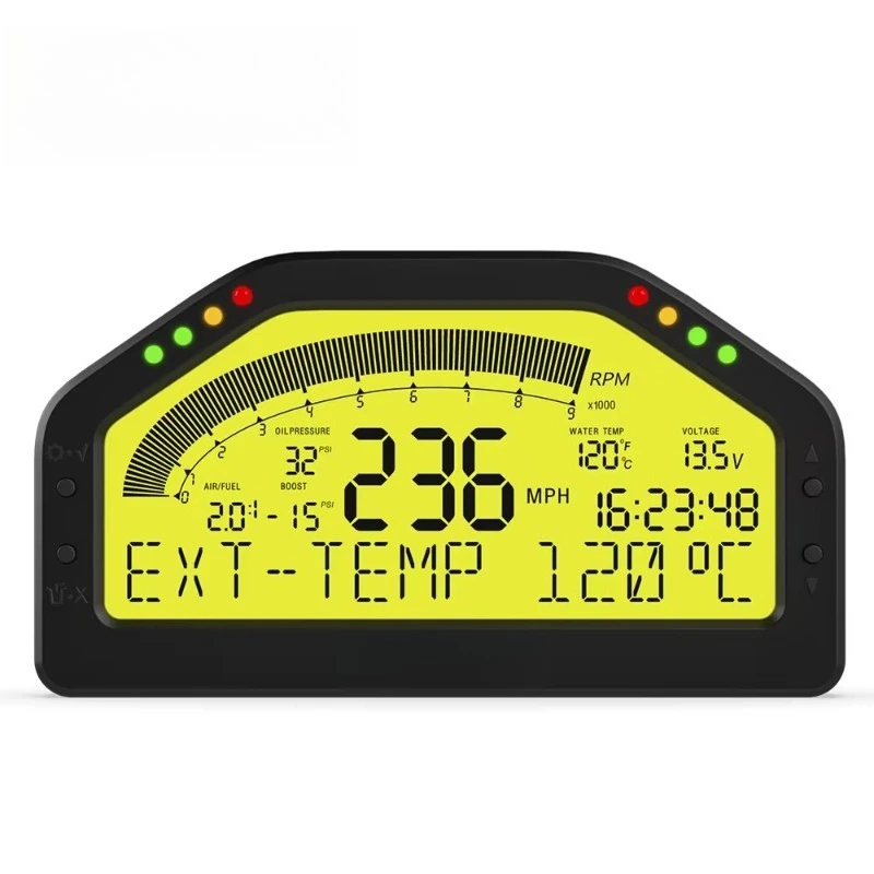 QSF New Universal Multifunctional Car Retrofit/Upgrade Instrument Boost RPM Speed Exhaust Air-Fuel Ratio Pressure Gauge DO904