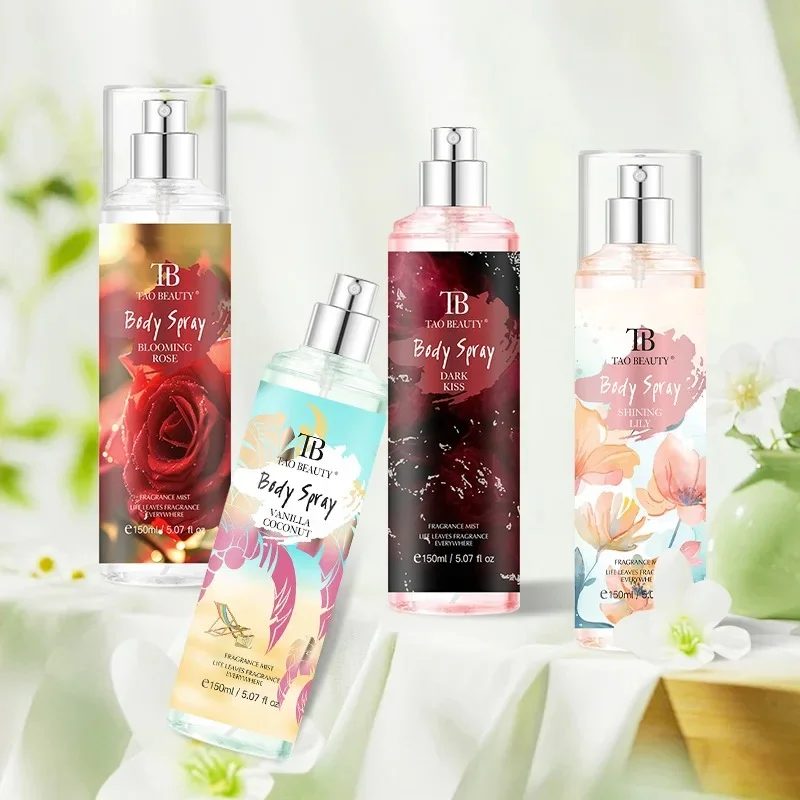 Das Duftspray Hat einen Langanhaltenden Zarten Blumenduft mit Fruchtiger Note Es Ist ein Alkoholfreies Körperspray als Geschenk