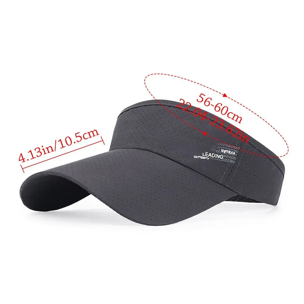 Summer Breathable Air Sun Hats Men Women Adjustable Visor UV Protection Top Empty Solid Sports Tennis Running Sunscreen Cap Hat