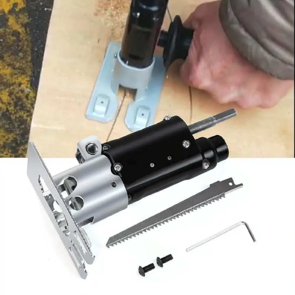 Universal Reciprocating Saw Adapter For Hilda Electric Drill Modified Wood Cutting Tool Household Power Accessory Set